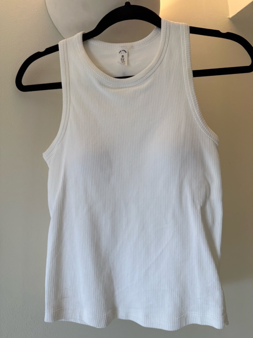 The Upside White Ribbed Tank